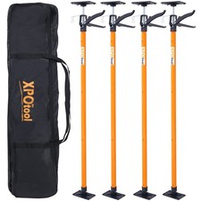 4x Adjustable Steel Support Poles - Cargo Bars,Drywall Cabinet Jacks 45-114in