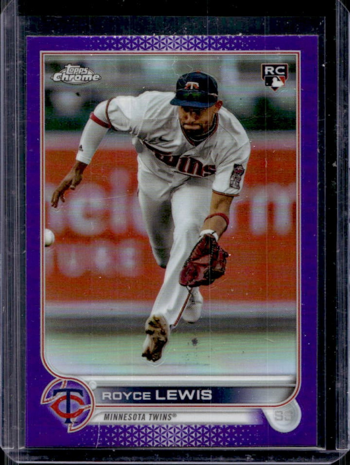 2022 Topps Chrome Update Royce Lewis RC Purple Refractor Rookie #USC143 Twins