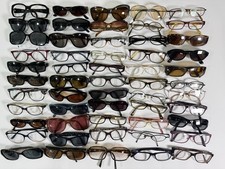 Lot of 55 Branded Eyeglass  Sunglass Frames Mixed Brands Styles Sizes B002