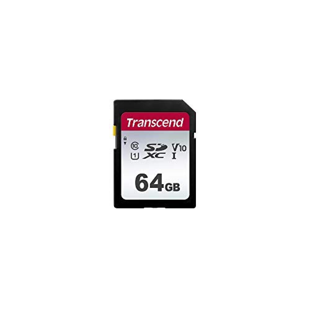 (TG. 64 GB) Transcend TS64GSDC300S-E2 Scheda di Memoria SDXC da 64 GB, Imballagg