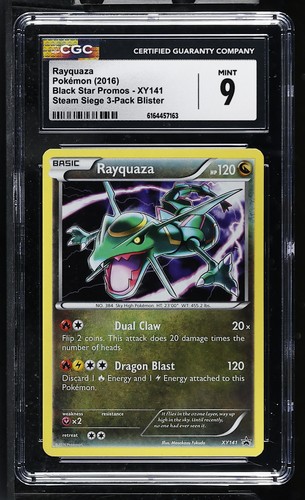 Rayquaza graded CGC 9 for sale on eBay