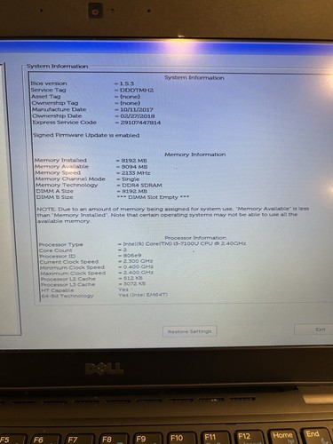 Lot Of 2 Dell Latitude 5280 12.5" i3-7100U @ 2.4Ghz 8GB No HD Some Bad Keys - Picture 8 of 10