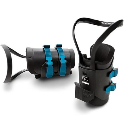 Teeter Hang Ups Xtender Inversion Boots w/ Calf Loops & Hand Grips Black/Blue