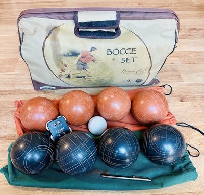 FRANKLIN Classic Lawn Bowling BOCCE Set RICCARDO FIRENZE Edition