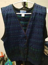 Vintage Pendleton Classic Wool Blend Sweater Vest   Size Small S   Made in USA