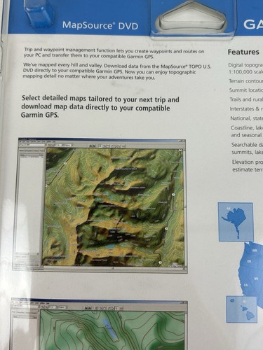 Garmin TOPO USA US 2008 GPS MapSource DVD New Sealed - Picture 9 of 12