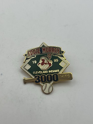 #ad #ad Vintage Eddie Murray 3000 Hits Pin – 1995 Cleveland Indians MLB Badge $14.99
