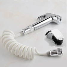 Chrome Muslim Shower Head & Hose Bidet Spray Tap - Hygienic Handheld Toilet Kit