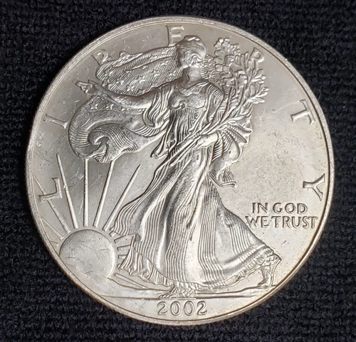 2002 American Silver Eagle 1 oz .999 Fine Silver Uncirculated