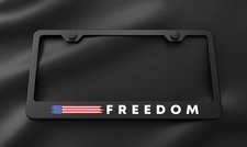 Freedom Usa Flag Stainless Steel License Plate Frame 1776 Anniversary
