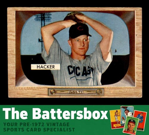 Warren Hacker #8 1955 Bowman card