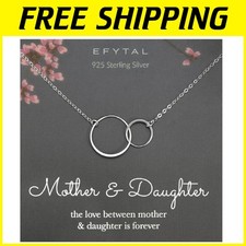 Mother Daughter Necklace Set, Sterling Silver