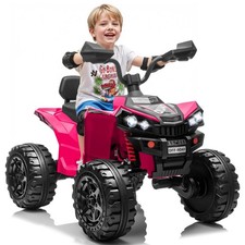 24V 4WD Kids Ride On ATV 2 Seater Electric Toy Car 7AH Battery with Knee Pads