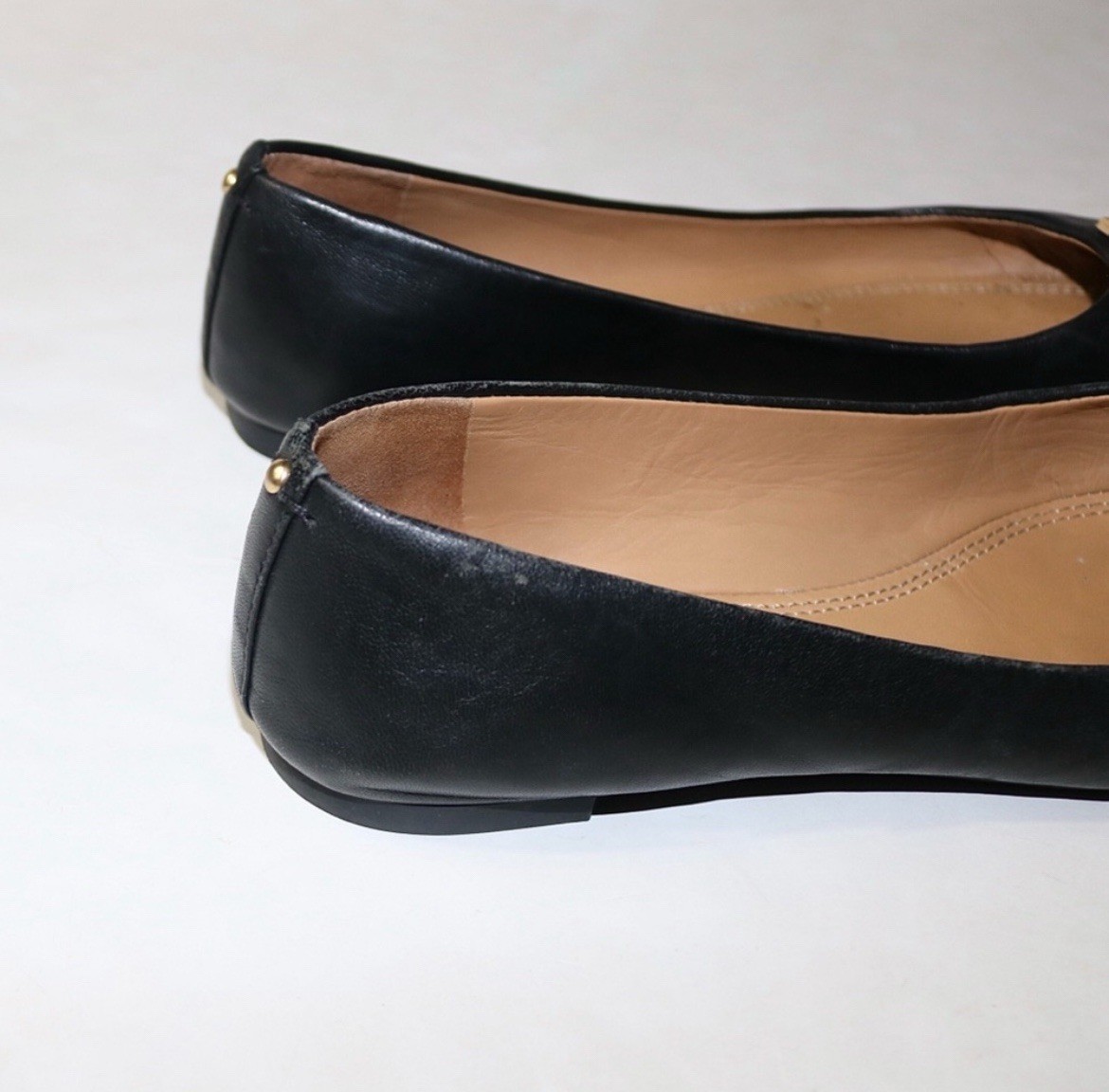 Tory Burch Leather Everly Cap Toe Ballet Flats in Perfect Black Size: 6.5 thumbnail 10