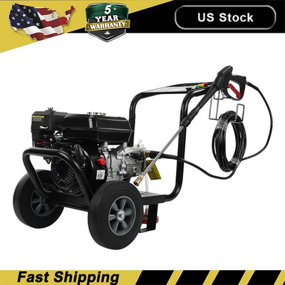 #ad PETROL PRESSURE WASHER for Cars Fences Gas Powered Spray Gun 0.6L OIL CAPACITY $254.98