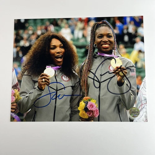 Serena & Venus Williams SISTERS Tennis Legends Autographed 8x10 Signed COA HOLO