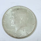1964 KENNEDY HALF DOLLAR COINS  90% SILVER CIRCULATED COIN #5993