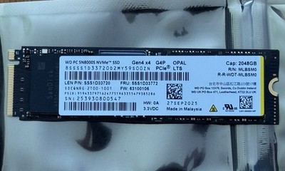 2TB WD NVMe M.2 PCIe Gen 4 x4 Western Digital 2048 GB - Product 9/2025