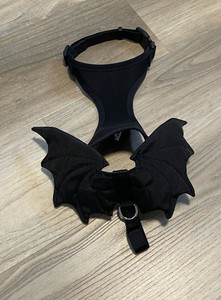 Party Dog Black Bat Wings harness Pour Chien Halloween Costume Size Medium