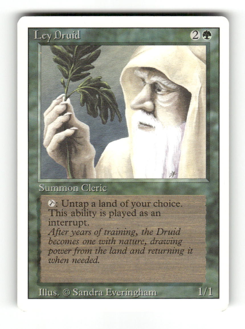Ley Druid Uncommon Revised Edition Magic: The Gathering Near Mint