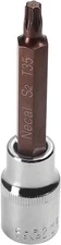 Utoolmart 1/2-Inch Drive T35 Torx Bit Socket S2 Steel 100L*T35 ; 1pcs, Silver 