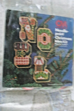 Vintage Columbia Minerva Needlepoint Christmas Idea Kit 8266 NOEL ornaments
