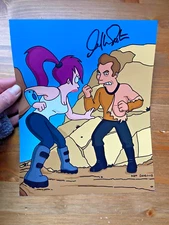 William Shatner * HAND SIGNED AUTOGRAPH * photo 8x10 IP Star Trek rare Futurama