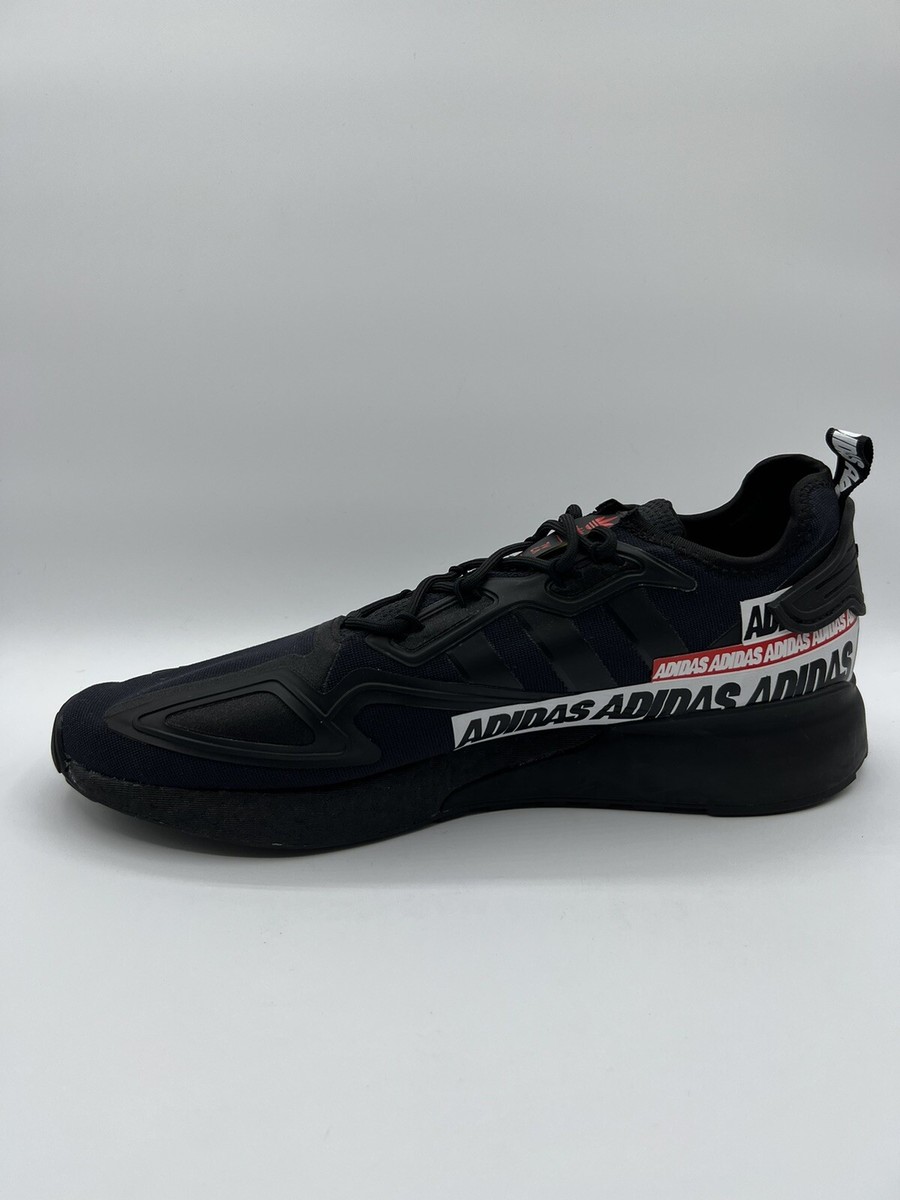 スニーカー OVERSIZE Size 14 - adidas ZX 2K Boost Bold Logo Graphic - Black for