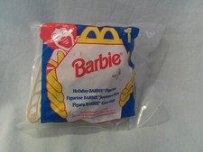 1995 McDonalds Happy Meal Holiday Barbie in Sleigh Mattel Sealed 