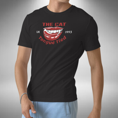 T-Shirt Zunge gebunden rot Zwerg inspiriert britische Wissenschaft Komödie Small bis 5XL