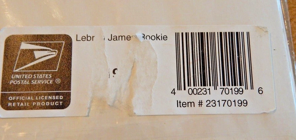 LeBRON JAMES- USPS FIRST DAY OF ISSUE 2004 STAMP & POSTER NBA ROOKIE BASKETBALL - Image 4 of 4