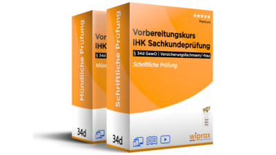 34d GewO Versicherungsfachmann IHK Prüfungsvorbereitung Versicherungsvermittlung