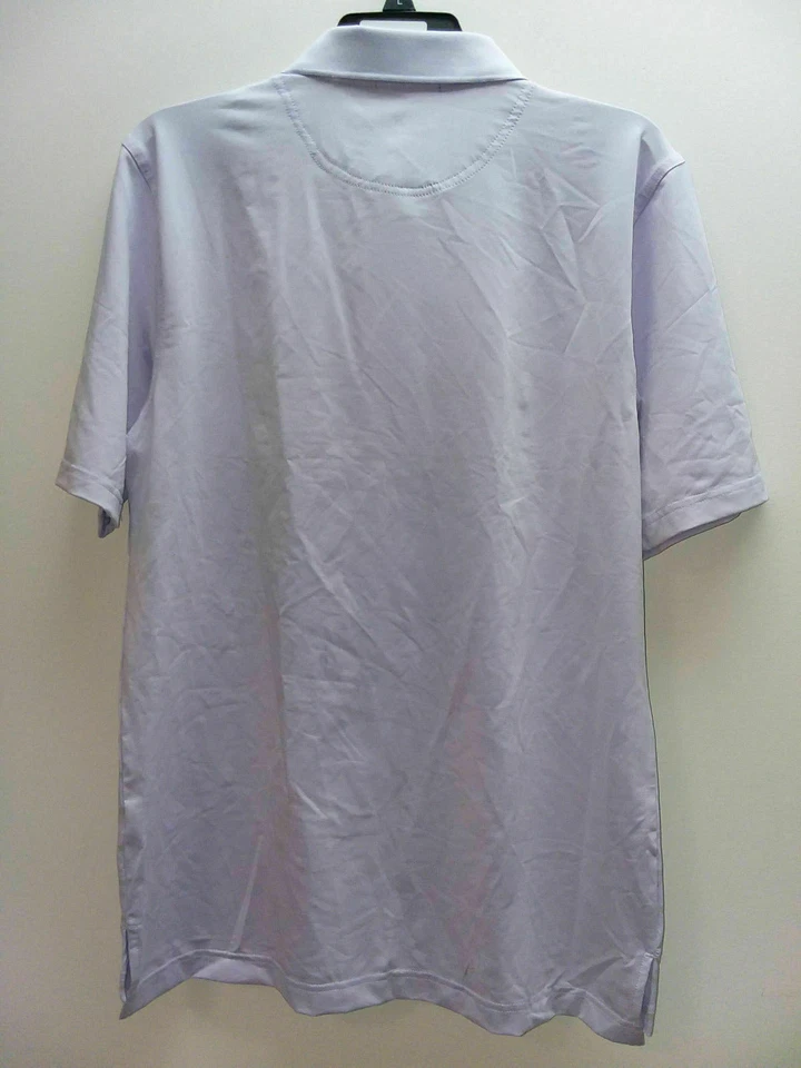 Camisa polo de golf Byron Nelson Performance para hombre, rayas púrpura/azul marino y verde [2XL Foto 2 de 2