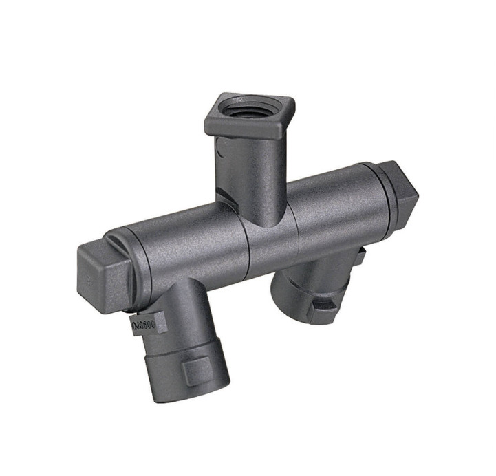 QJ8600-2-1/4-NYB TeeJet 1/4"FPT Double Swivel Nozzle Body FNPT X QuickJet 10 Pcs