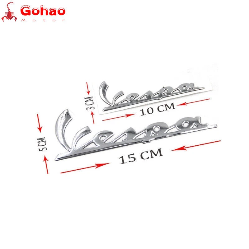 BLACK FAIRING BADGE ITALY STICK EMBLEM DECAL FOR PIAGGIO VESPA LX125 LX150 PX150 - Image 4 of 4