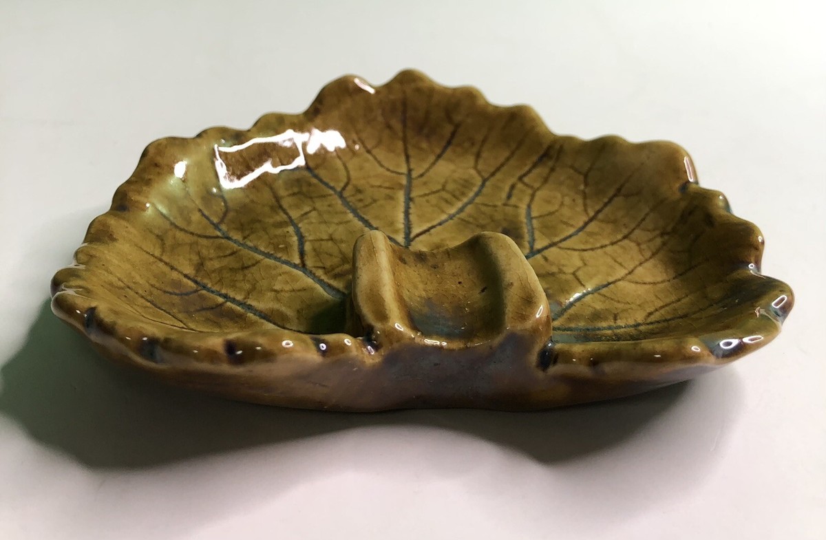 Rare Vintage Pinewood Pottery Ashtray Trinket Tray By Edith