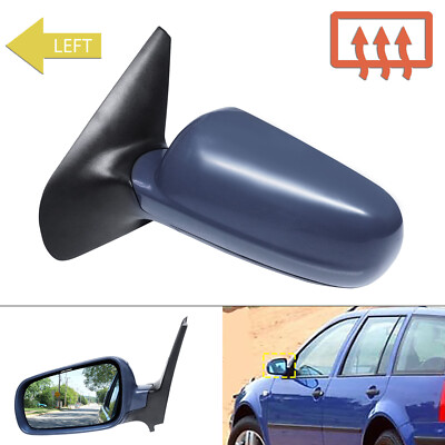 BMW Spiegelglas Links Fahrerseite - Beheizt, Asphärisch, Blau Für Verschiedene Modelle