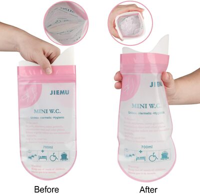 Lunderg Disposable Urine Bags For Men With Super Absorbent Pad - Value Pack 40 Count - View #4