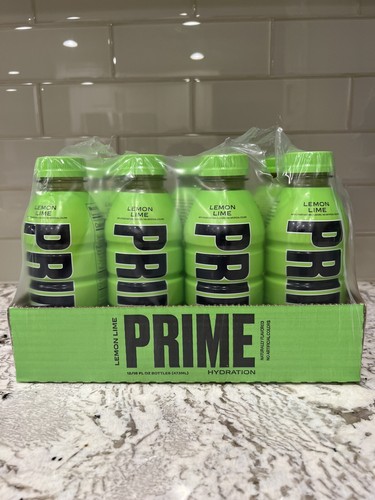 NEW! PRIME Hydration Drink By LOGAN PAUL x KSI LEMON LIME 12 PACK