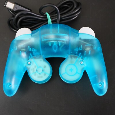 Nintendo GameCube Ice Blue Shell NTSC U-C/J Region Switch Mod w/GB