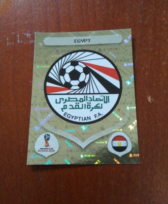  Panini FIFA World Cup 2018 Golden Sticker  Egypt emblem foil Number 72 rare