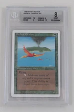 MTG 3RD ED REVISED BIRDS OF PARADISE BGS 8 NM-MT RARE CARD 7.5/9/9/10