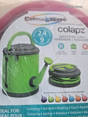 New Colapz 2.4 Gallon Collapsible Watering Can Bucket Colour WaveCandy Pink