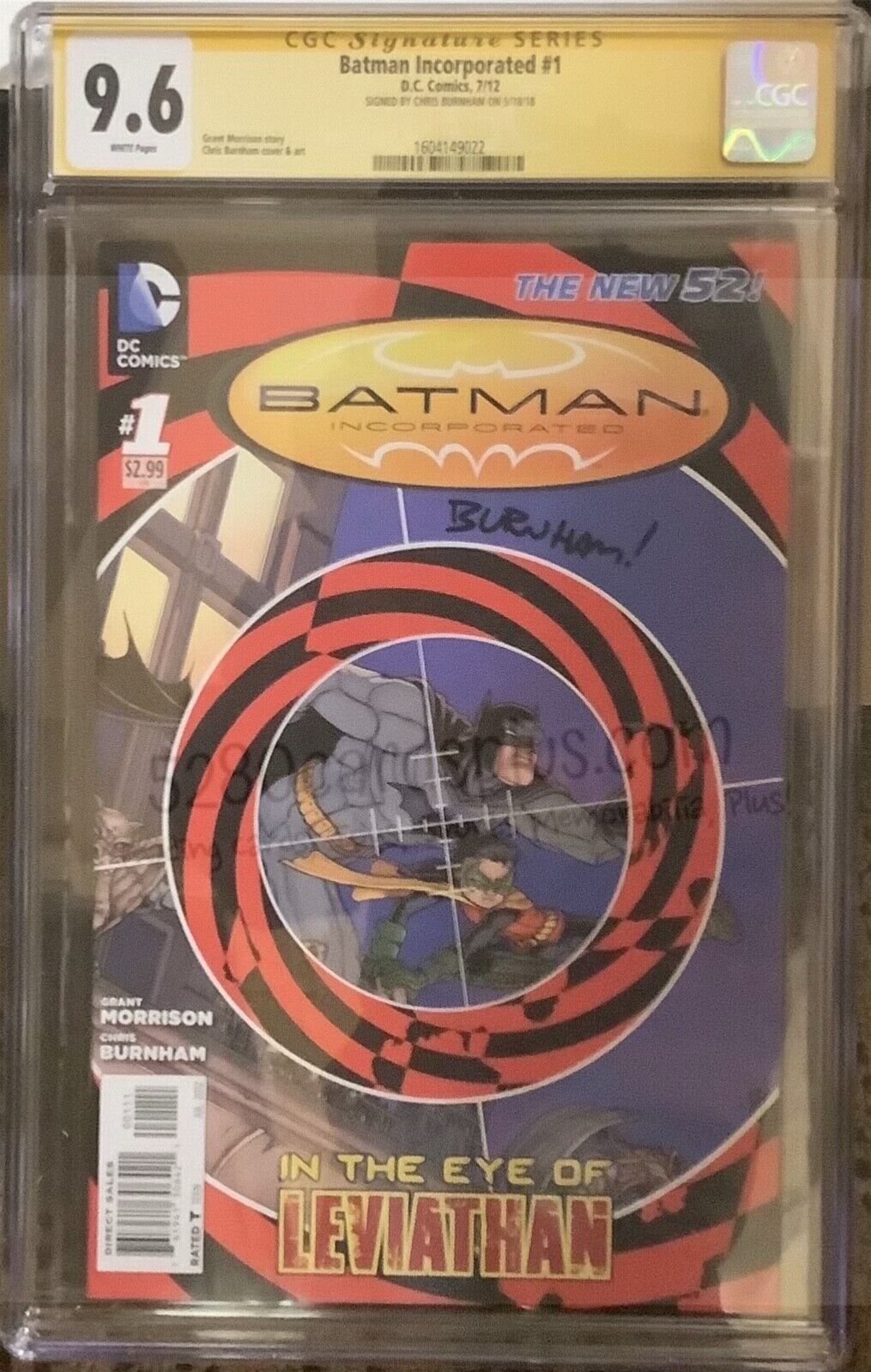 Batman Incorporated #1 The New 52! 07/12 CGC 9.6 Signed by Chris Burnham