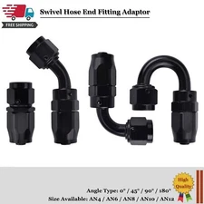 AN4/AN6/AN8/AN10/AN12 Swivel Hose End Fitting Adapter For Oil/Fuel/Gas Hose Line