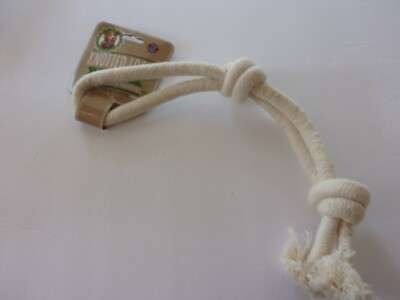 15'' Knotted Loop Rope Dog Chew Tug Toy  Bow Wow Pet