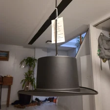 New with Open Box Renwil Langley Black Top Hat Pendent Ceiling Light