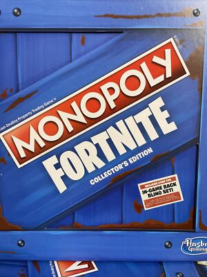 Monopoly Fortnite Collector's Edition Board Game Inspired Fortnite Video Games 