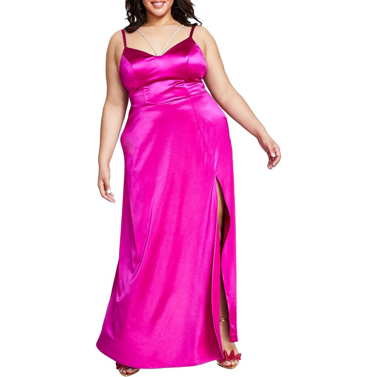 Женское длинное макси-платье со стразами для коктейлей и вечеринок City Studio Plus BHFO 7843