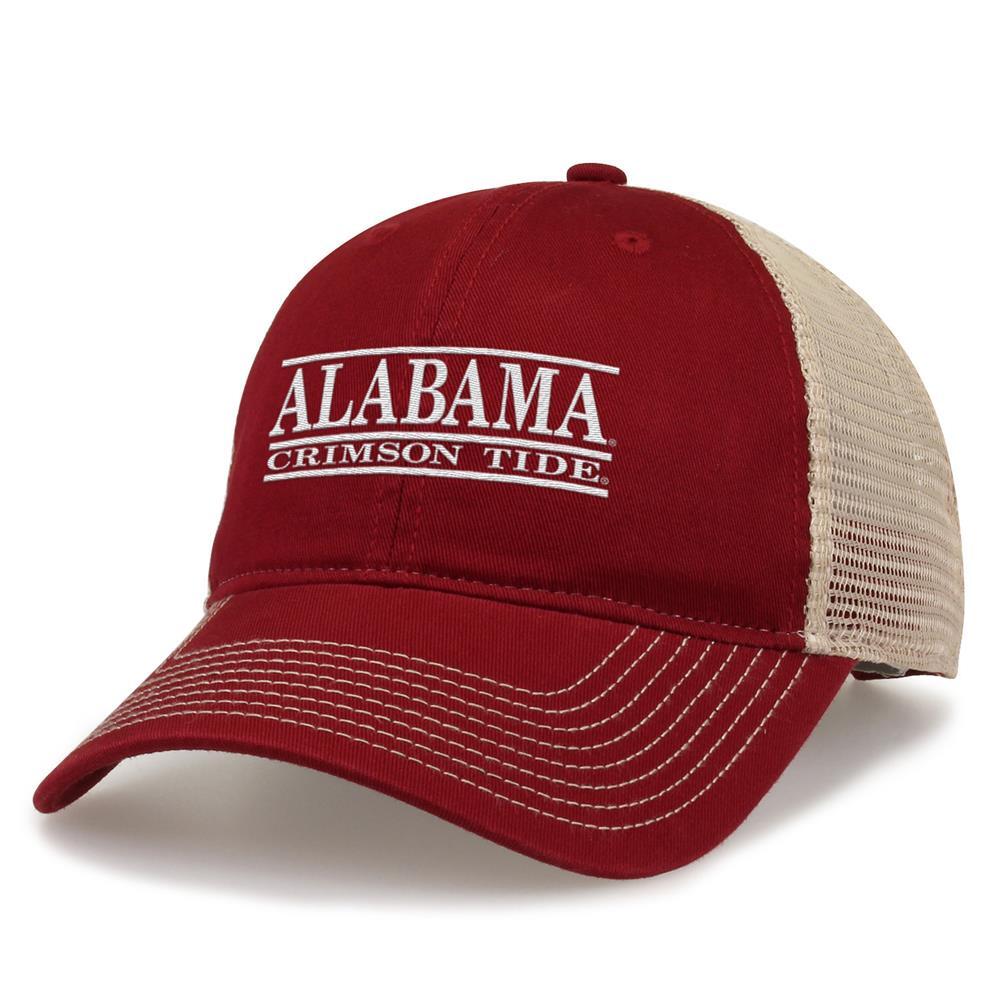Alabama Crimson Tide Bama Hat Soft Mesh with Elastic Snapback Trucker Hat